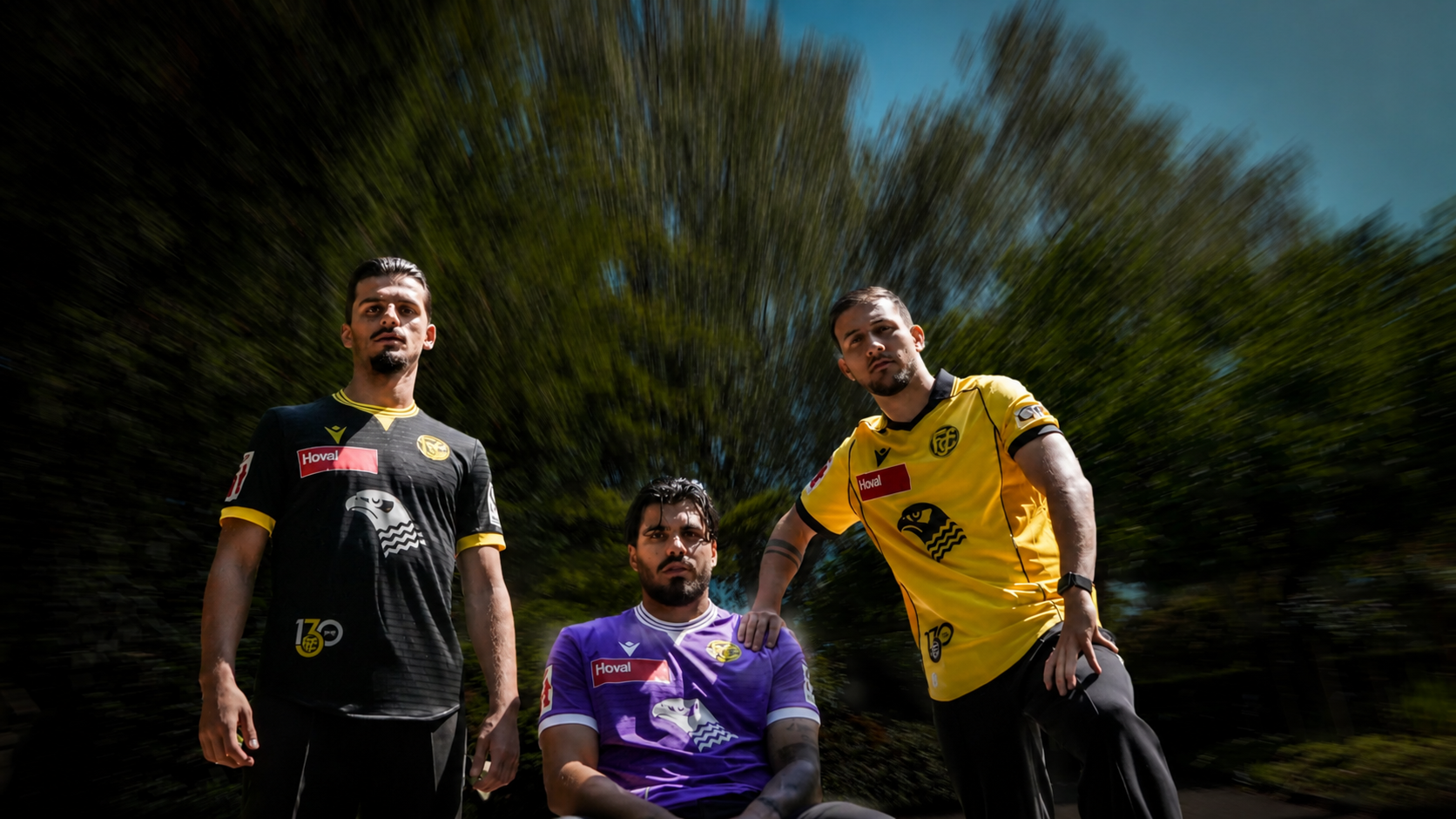 FC Schaffhausen — Drei Spieler in den neuen Trikots